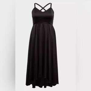 Torrid Maxi Satin Corset Back Dress. Size 18.